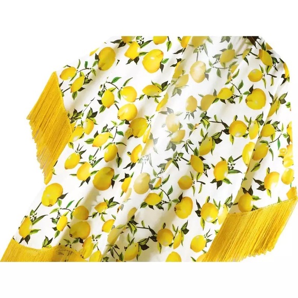 LEMONCELLO Italian chiffon kimono- cover-up - Picture 2 of 4